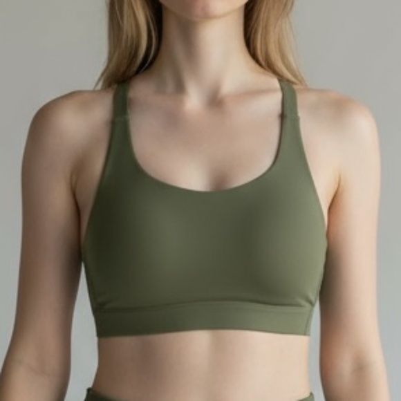 Athleta Advance Sports Bra 36C Green - Picture 3 of 4